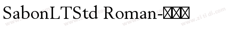 SabonLTStd Roman字体转换
